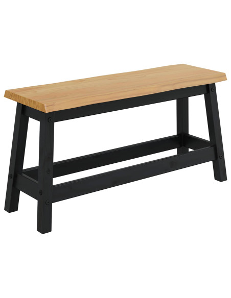 Panchina da pranzo EKAI Nero 91,5 x 29 x 45,5 cm