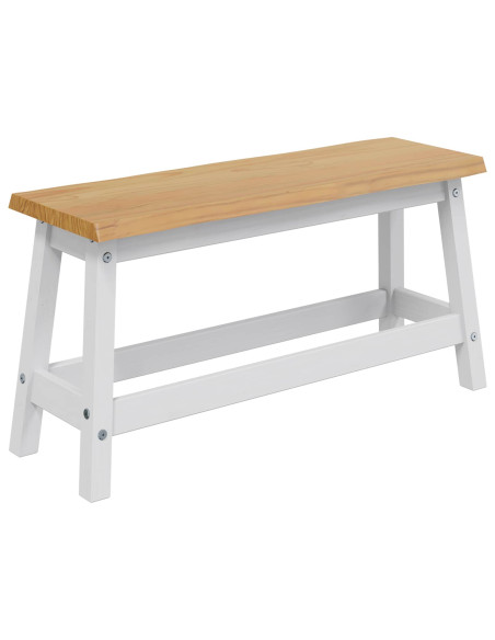 Panchina da pranzo EKAI Bianco 91,5 x 29 x 45,5 cm