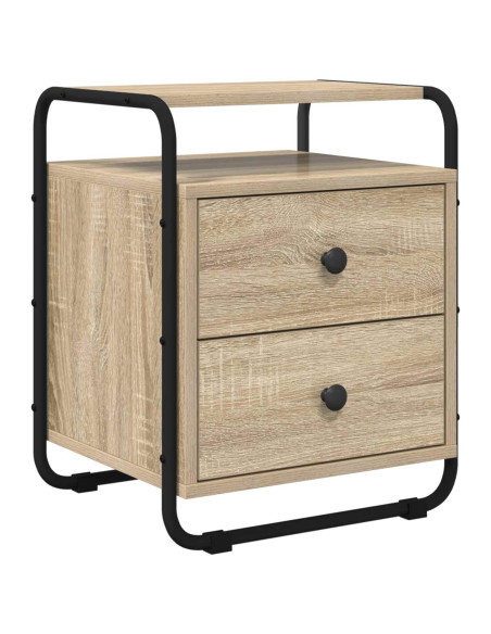 Armadio da Notte 2 pz Rovere Sonoma Legno ingegnerizzato