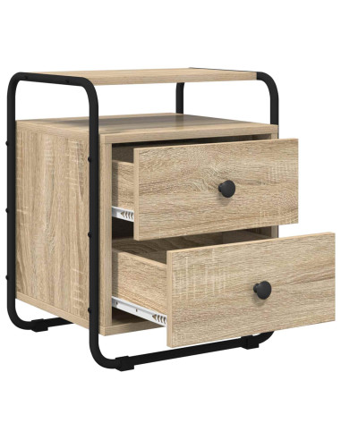 Armadio da Notte 2 pz Rovere Sonoma Legno ingegnerizzato