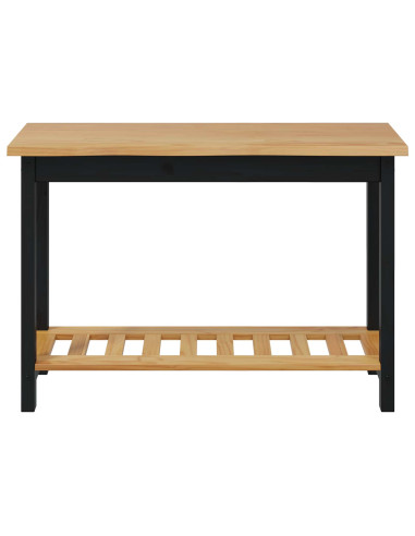 Tavolo consolle con lo scaffale EKAI Nero 112 x 35 x 76 cm