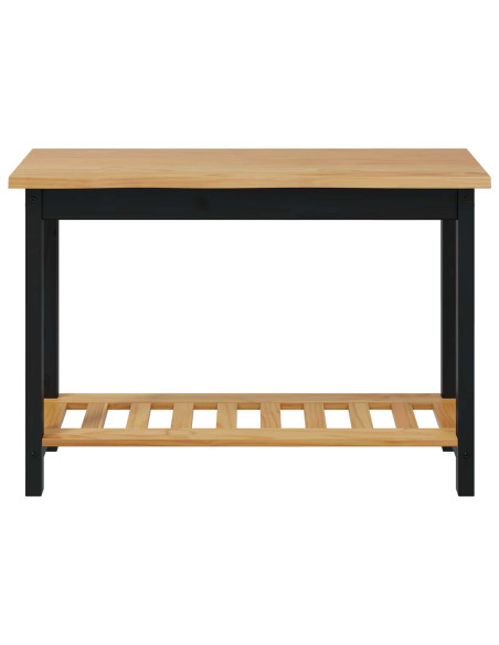 Tavolo consolle con lo scaffale EKAI Nero 112 x 35 x 76 cm
