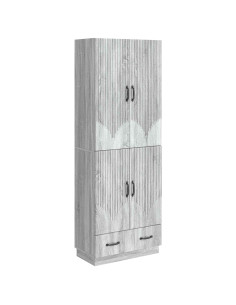 Set di armadi 2 pcs Sonoma grigio Legno ingegnerizzato