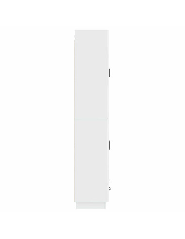 Set di armadi 2 pcs Bianco Lucido Legno ingegnerizzato