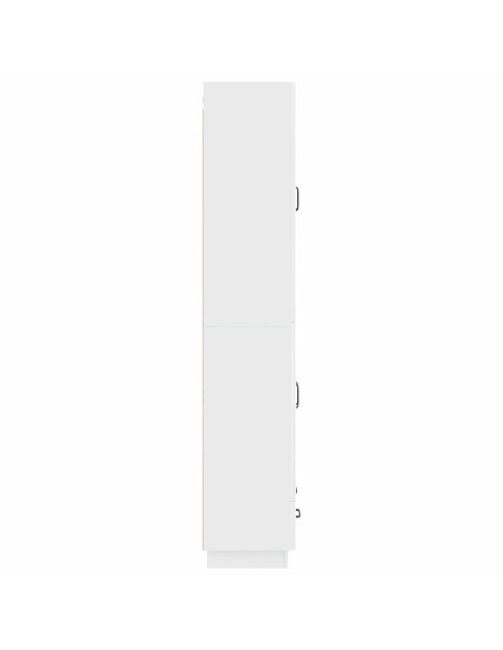 Set di armadi 2 pcs Bianco Lucido Legno ingegnerizzato