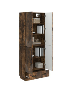 Set di armadi 2 pcs Rovere Fumo Legno ingegnerizzato 2