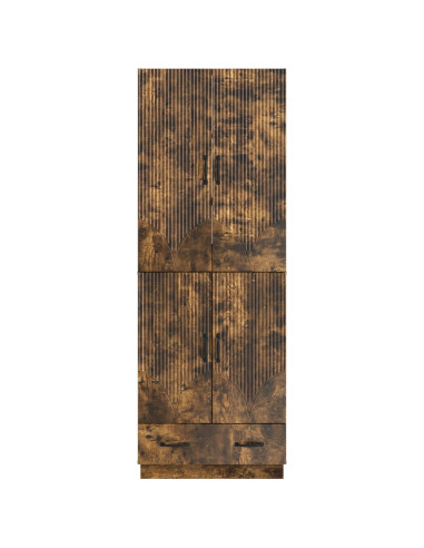 Set di armadi 2 pcs Rovere Fumo Legno ingegnerizzato