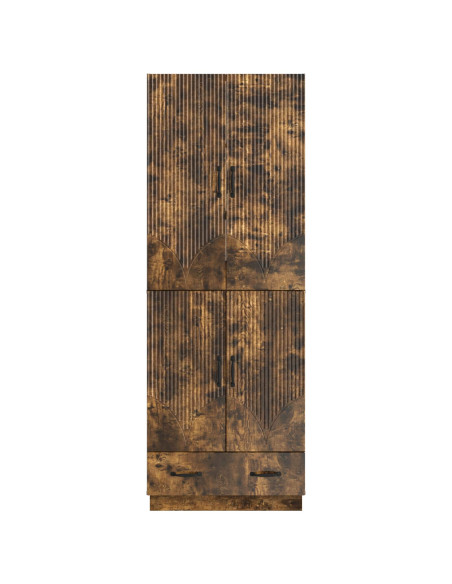 Set di armadi 2 pcs Rovere Fumo Legno ingegnerizzato