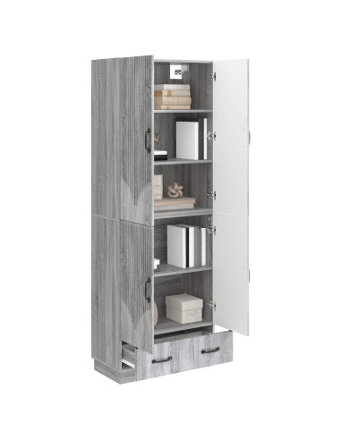 Set di armadi 2 pcs Sonoma grigio Legno ingegnerizzato