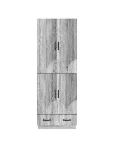 Set di armadi 2 pcs Sonoma grigio Legno ingegnerizzato