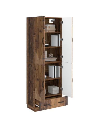Set di armadi 2 pcs Legno antico Legno ingegnerizzato