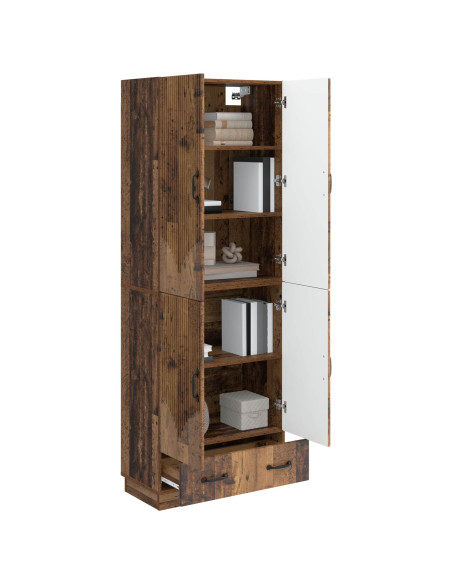 Set di armadi 2 pcs Legno antico Legno ingegnerizzato