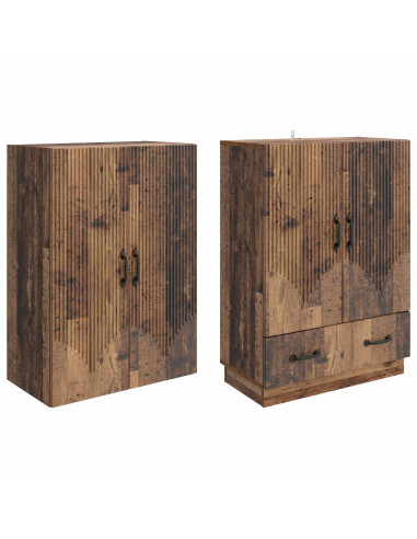 Set di armadi 2 pcs Legno antico Legno ingegnerizzato