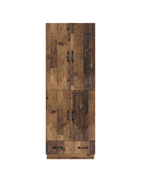 Set di armadi 2 pcs Legno antico Legno ingegnerizzato
