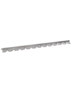 Bordura per Prato 30 pcs 102 x 4 x 4 cm Acciaio Argento 2