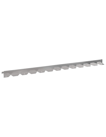 Bordura per Prato 50 pcs 102 x 4 x 4 cm Acciaio Argento