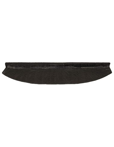 Tappetini per scale autoadesivi 15 pcs Nero 80 x 24,5 x 3,5 cm