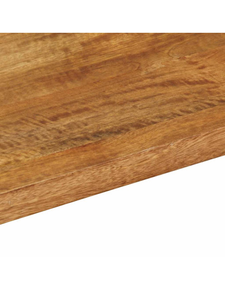 Piano per Tavolo 100x30x3,8cm Rettangolare Legno Massello Mango
