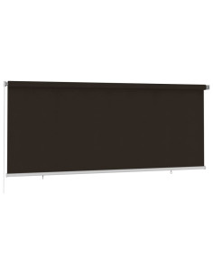 Tenda a Rullo per Esterni 350x140 cm Marrone HDPE