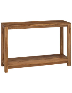 Tavolo consolle Naturale 110 x 35 x 75 cm Legno di teak solido
