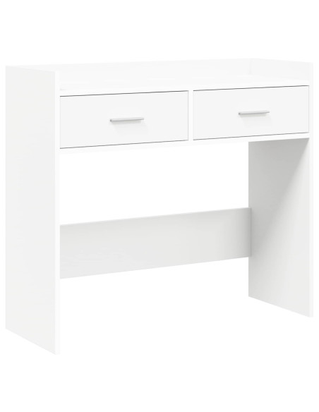 Tavolo consolle Bianco 90 x 35 x 80 cm Legno ingegnerizzato
