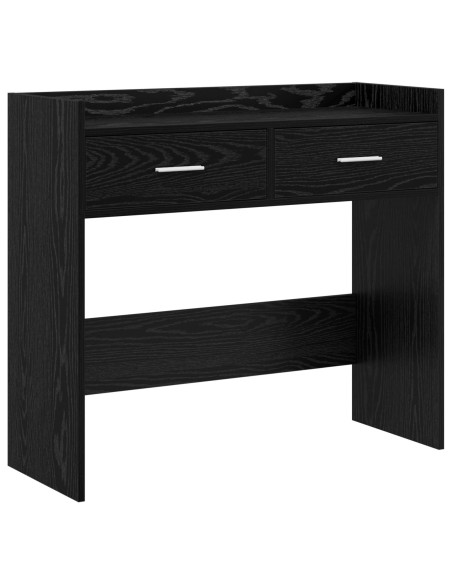 Tavolo consolle Rovere Nero 90 x 35 x 80 cm
