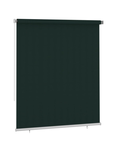 Tenda a Rullo per Esterni 200x230 cm Verde Scuro HDPE