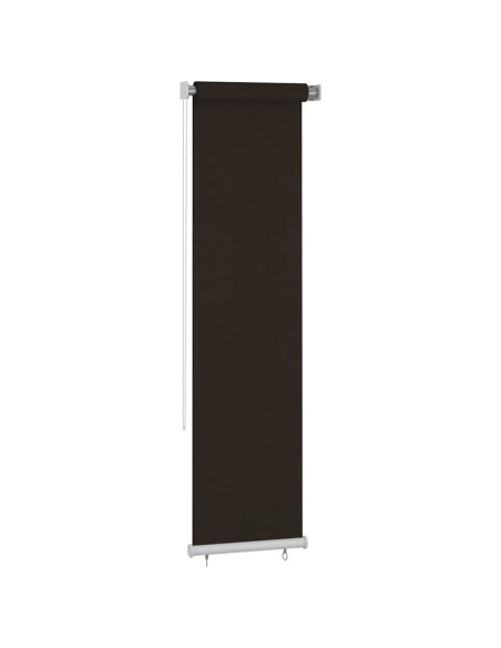 Tenda a Rullo per Esterni 60x230 cm Marrone HDPE