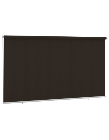 Tenda a Rullo per Esterni 400x230 cm Marrone HDPE