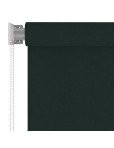 Tenda a Rullo per Esterni 120x140 cm Verde Scuro HDPE 2