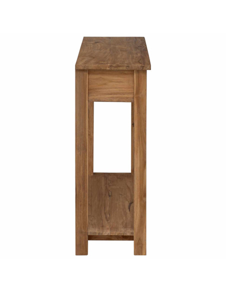 Tavolo consolle Naturale 90 x 30 x 80 cm Legno di teak solido