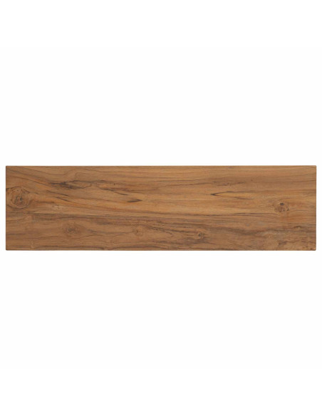 Tavolo consolle Naturale 110 x 30 x 80 cm Legno di teak solido