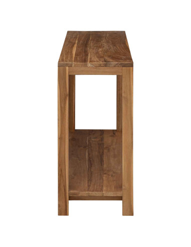 Tavolo consolle Naturale 110 x 35 x 75 cm Legno di teak solido