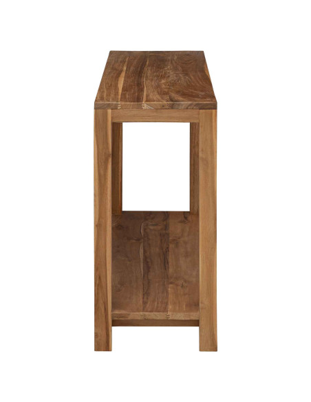 Tavolo consolle Naturale 110 x 35 x 75 cm Legno di teak solido