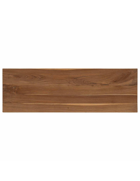 Tavolo consolle Naturale 110 x 35 x 75 cm Legno di teak solido