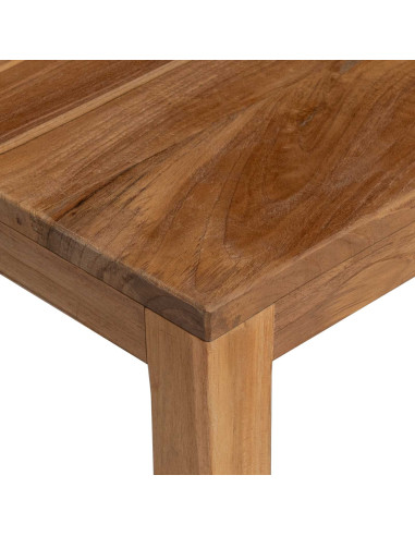Tavolo consolle Naturale 110 x 35 x 75 cm Legno di teak solido