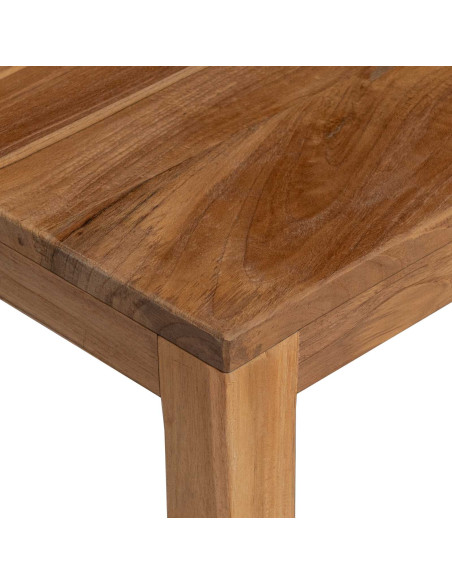 Tavolo consolle Naturale 110 x 35 x 75 cm Legno di teak solido
