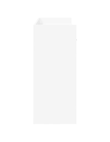 Tavolo consolle Bianco 90 x 35 x 80 cm Legno ingegnerizzato