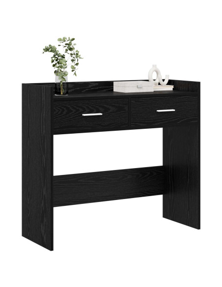 Tavolo consolle Rovere Nero 90 x 35 x 80 cm