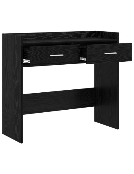 Tavolo consolle Rovere Nero 90 x 35 x 80 cm