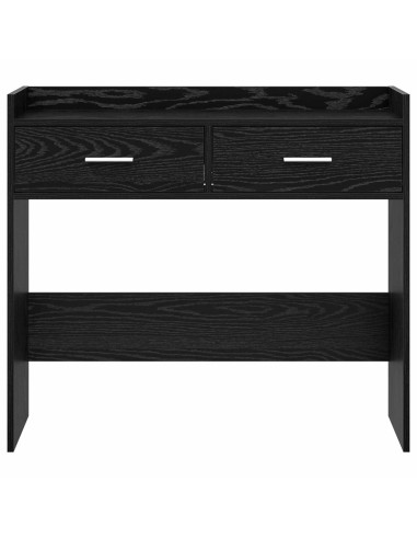 Tavolo consolle Rovere Nero 90 x 35 x 80 cm