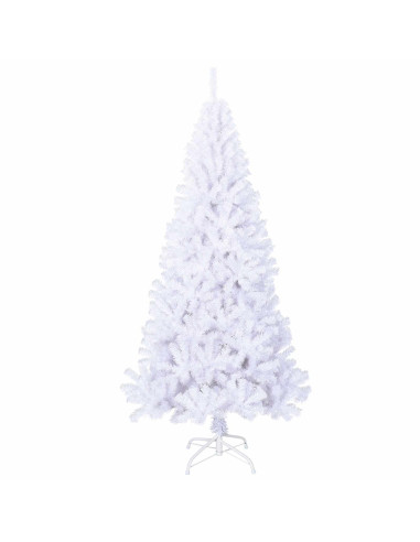 Albero di Natale artificiale Bianco 240 cm PVC e Acciaio