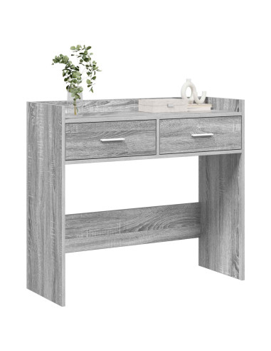 Tavolo consolle Sonoma grigio 90 x 35 x 80 cm