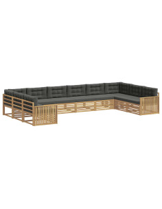 Set divani Legno di Acacia Massello 2