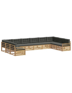 Set divani Legno di Acacia Massello 2