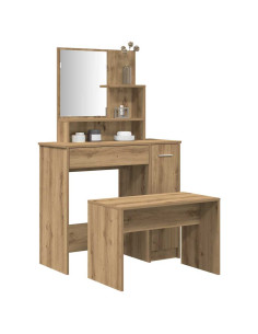 Set Toeletta Rovere Artigianale in Legno Multistrato