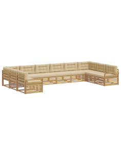 Set divani Legno di Acacia Massello 2
