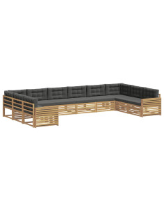 Set divani Legno di Acacia Massello 2
