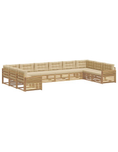 Set divani Legno di Acacia Massello 2