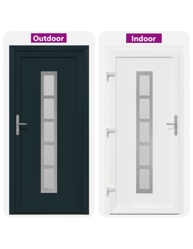 Porta Frontale Antracite 88 x 200 cm PVC